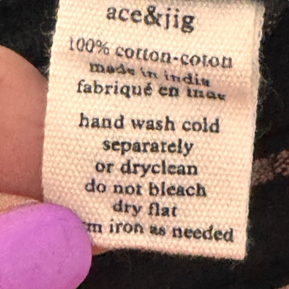 Ace & Jig Black Striped cotton maxi Dress boho festival hippie cottagecore - Picture 8 of 10